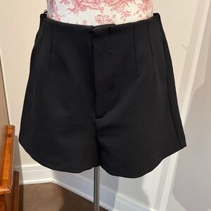 Zara Black High Waist Women's Shorts